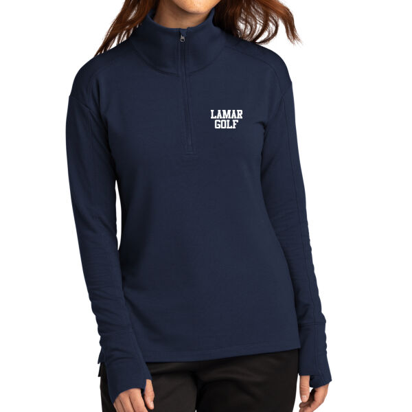 Lamar Golf - Ladies Sport Wick ® Flex Fleece 1/4 Zip Thumbnail